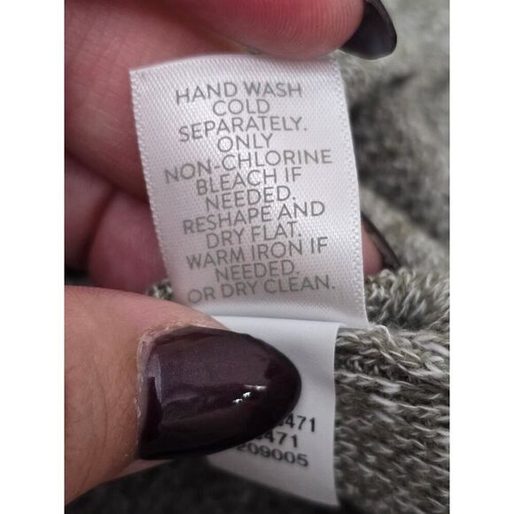 J Jill Pure Jill Easy Sweater Tunic Caper/White Knit Fall Essentials Size M - Picture 9 of 10